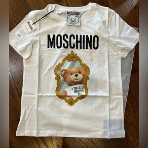 Authentic Moschino cotton mirror teddy bear size 40 (small
)slim fit